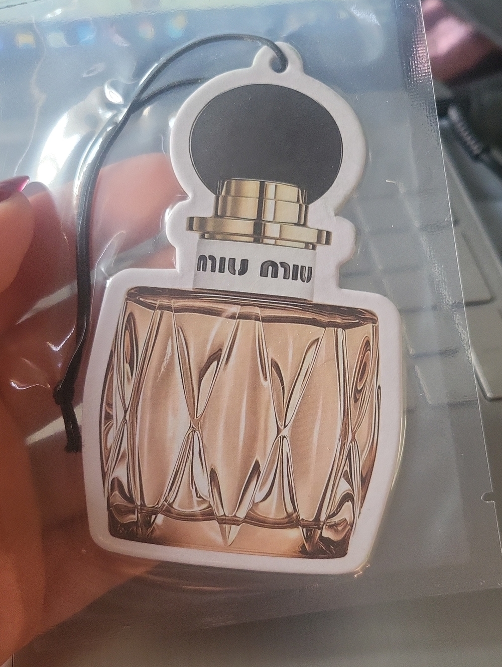 Miu Miu Rose Gold Perfume Bottle Air Freshener -